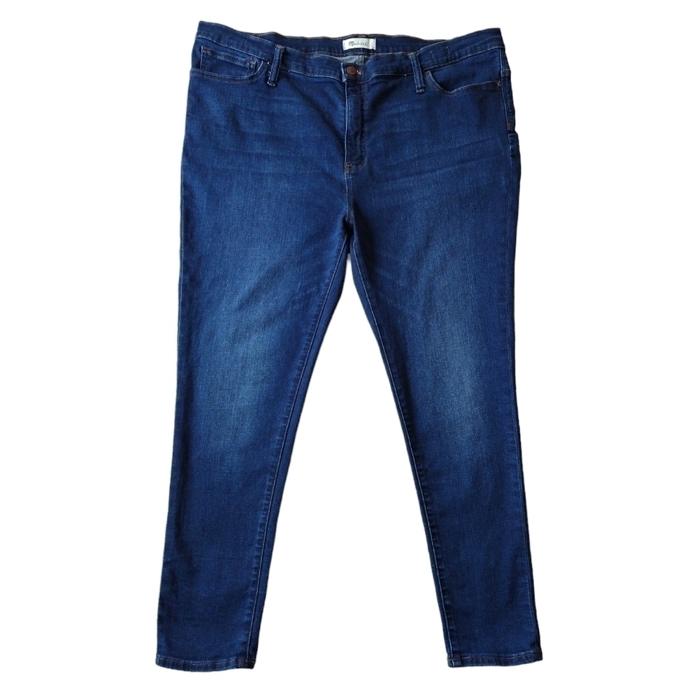 Madewell 9" Mid Rise Skinny Jeans Dark Wash Magic Pockets L9933